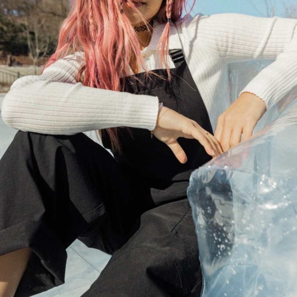 Roxy Pants - Chloe Kim Cargo Overalls - Black